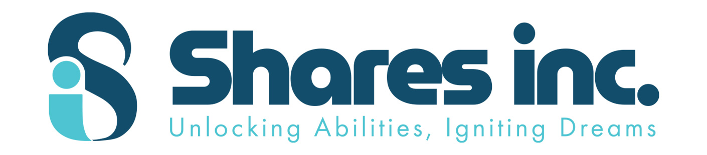 Logo of Shares Inc., featuring a stylized letter "S" and the tagline "Unlocking Abilities, Igniting Dreams."